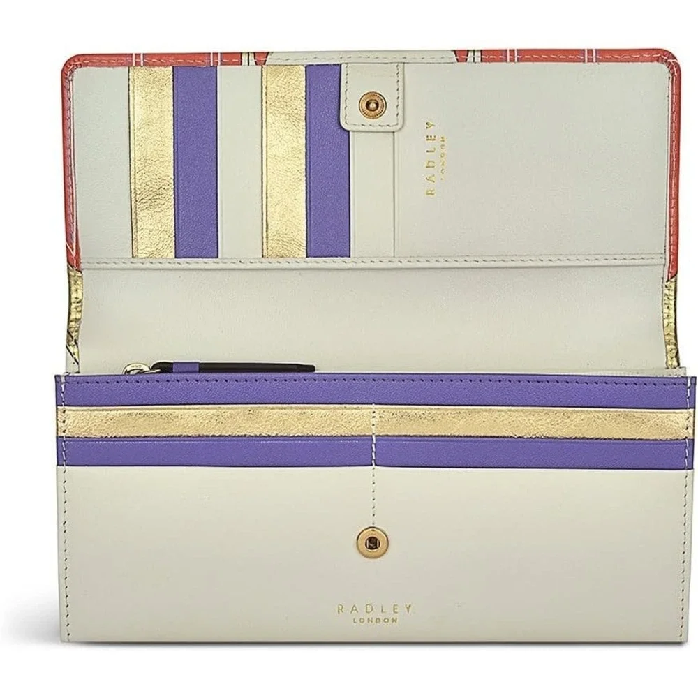 RADLEY London Party Pals Wallet –‎ Large Flapover Leather Purse, Dog Design
